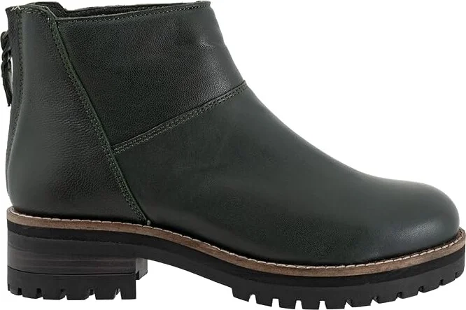 SoftWalk Elmhurst Women's Boots Dark Green : 6 W (D), Leather - Image 7