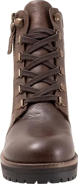 SoftWalk Everett Women's Boots Dark Brown Tumbled : 10.5 N (AA), Leather - Image 5