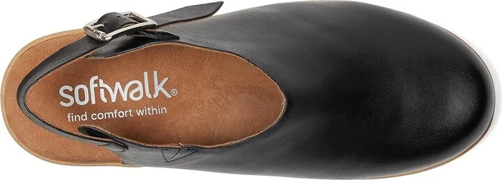 SoftWalk Fairbanks Women's Slippers Black : 10 W (D), Leather/Rubber - Image 2