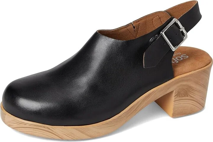 SoftWalk Fairbanks Women's Slippers Black : 10 W (D), Leather/Rubber - Image 5
