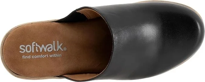 SoftWalk Felida Women's Slippers Black : 10.5 N (AA), Leather - Image 2