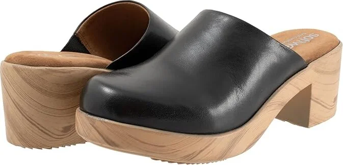 SoftWalk Felida Women's Slippers Black : 10.5 N (AA), Leather