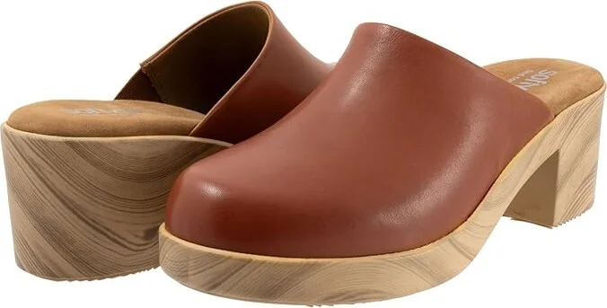 SoftWalk Felida Women's Slippers Luggage : 7.5 M (B), Leather