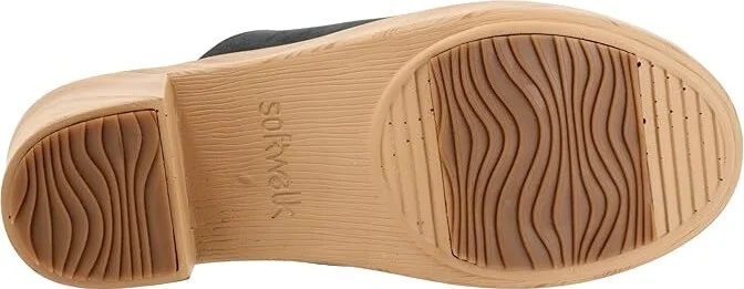 SoftWalk Felida Women's Slippers Navy Nubuck : 7.5 N (AA), Leather - Image 3