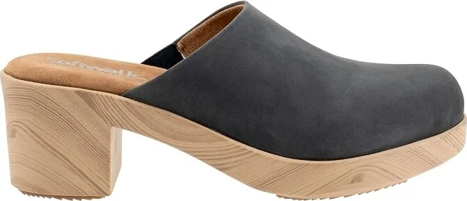 SoftWalk Felida Women's Slippers Navy Nubuck : 7.5 N (AA), Leather - Image 7