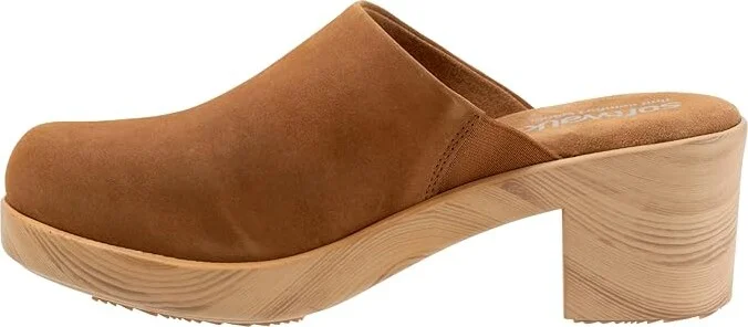 SoftWalk Felida Women's Slippers Tan Nubuck : 11 N (AA), Leather - Image 4