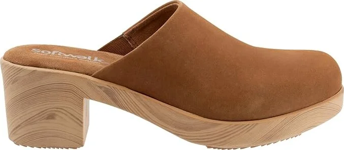 SoftWalk Felida Women's Slippers Tan Nubuck : 11 N (AA), Leather - Image 6