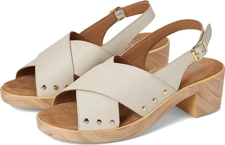 SoftWalk Florence Women's Slip-on Dress Shoes Ivory : 7.5 N (A)