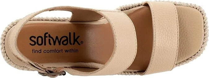 SoftWalk Hartley Women's Sandals Beige : 11 W (D), Leather - Image 2