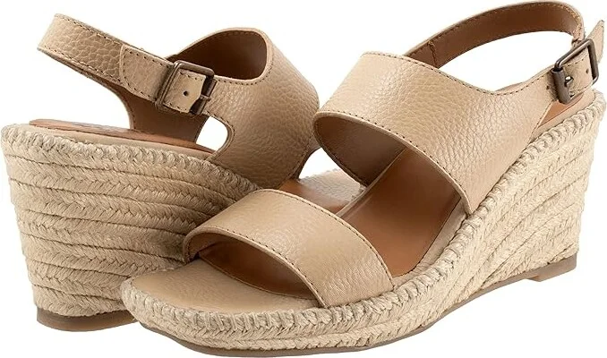 SoftWalk Hartley Women's Sandals Beige : 11 W (D), Leather