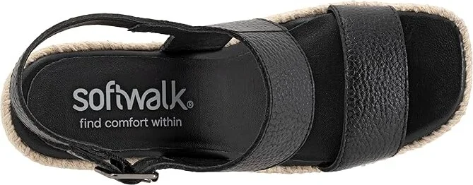 SoftWalk Hartley Women's Sandals Black : 10.5 M (B), Leather - Image 2