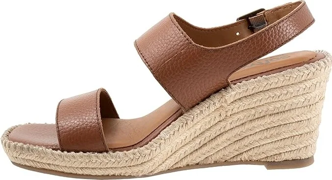 SoftWalk Hartley Women's Sandals Brown : 7 W (D), Leather - Image 6