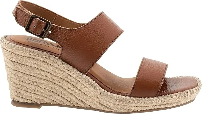 SoftWalk Hartley Women's Sandals Brown : 7 W (D), Leather - Image 7