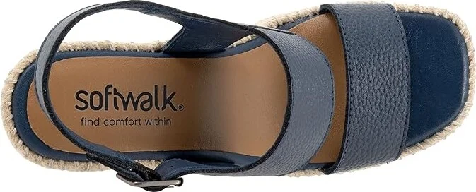 SoftWalk Hartley Women's Sandals Navy : 11 M (B), Leather - Image 2