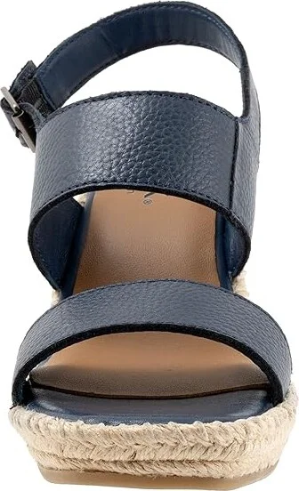 SoftWalk Hartley Women's Sandals Navy : 11 M (B), Leather - Image 5