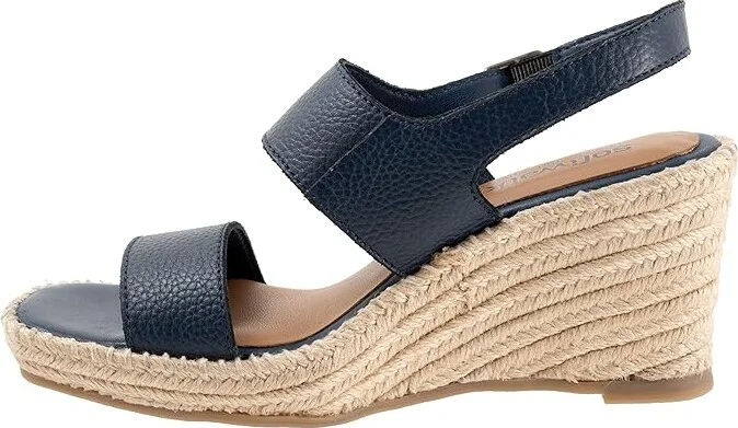 SoftWalk Hartley Women's Sandals Navy : 11 M (B), Leather - Image 6