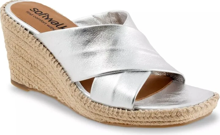 Silver Metallic Leather