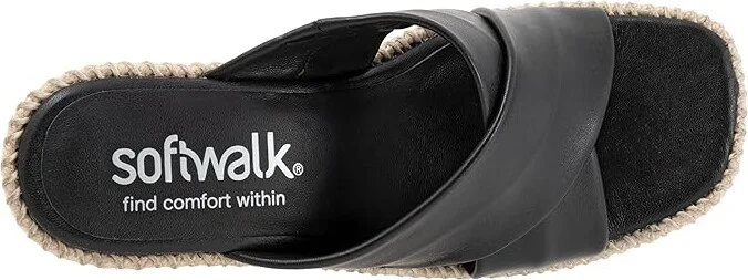SoftWalk Hastings Women's Sandals Black : 10.5 M (B), Leather - Image 2