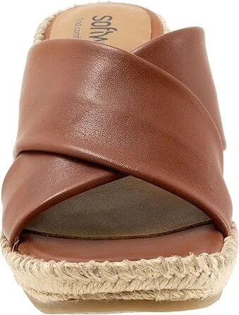 SoftWalk Hastings Women's Sandals Cognac : 9 M (B), Leather - Image 5