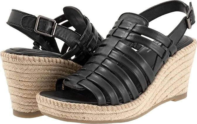 SoftWalk Havana Women's Sandals Black : 10 M (B), Leather/Rubber