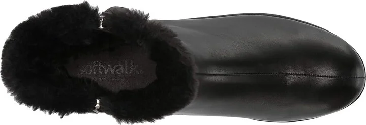 SoftWalk Helena Women's Boots Black Leather : 8.5 N (AA) - Image 3