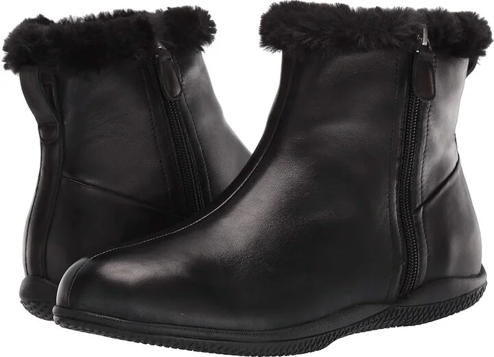 SoftWalk Helena Women's Boots Black Leather : 8.5 N (AA)