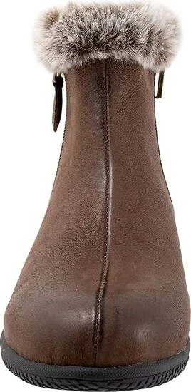 SoftWalk Helena Women's Boots Dark Brown Nubuck : 6.5 WW (EE), Rubber/Leather - Image 5