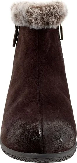 SoftWalk Helena Women's Boots Dark Brown Suede : 8 M (B), Leather - Image 5