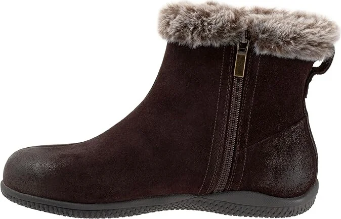 SoftWalk Helena Women's Boots Dark Brown Suede : 8 M (B), Leather - Image 6