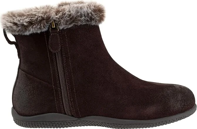 SoftWalk Helena Women's Boots Dark Brown Suede : 8 M (B), Leather - Image 7