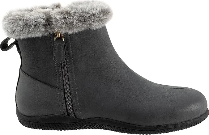 SoftWalk Helena Women's Boots Smoke Nubuck : 7 N (AA), Leather/Rubber - Image 4