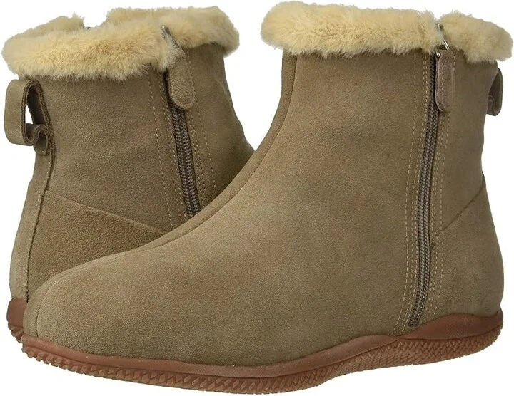 SoftWalk Helena Women's Boots Stone Suede : 8 N (AA)