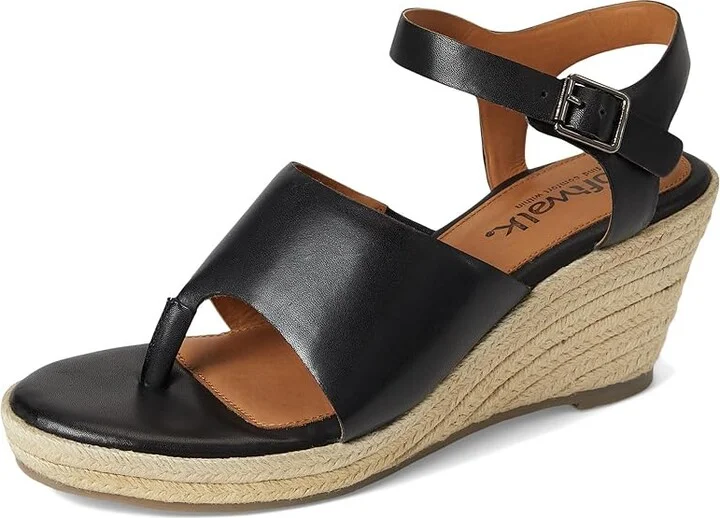 SoftWalk Hilo Women's Sandals Black : 10.5 M (B), Leather - Image 5