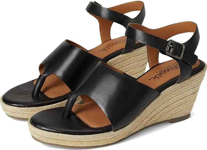 SoftWalk Hilo Women's Sandals Black : 10.5 M (B), Leather
