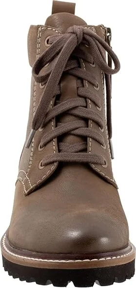 SoftWalk Icara Women's Boots Stone : 8.5 N (AA), Leather - Image 5