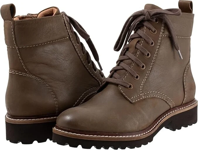 SoftWalk Icara Women's Boots Stone : 8.5 N (AA), Leather
