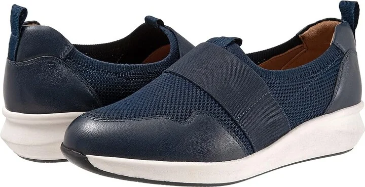 SoftWalk Indigo Women's Shoes Navy : 9 M (B), Leather/Textile