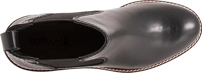 SoftWalk Indy Women's Boots Black : 7.5 W (D), Leather - Image 2