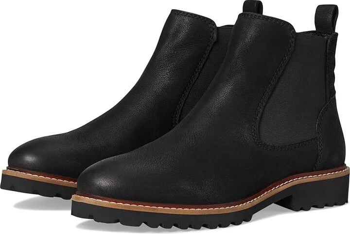 SoftWalk Indy Women's Boots Black Nubuck : 6 W (D), Leather