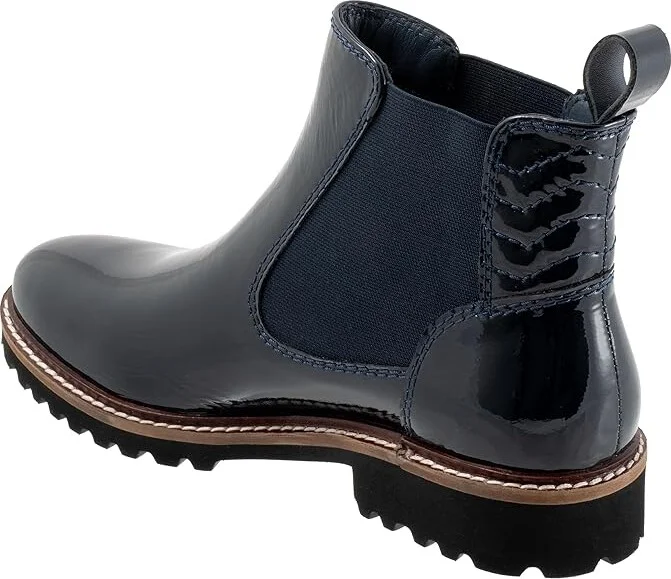 SoftWalk Indy Women's Boots Navy Patent : 10 N (AA) - Image 4
