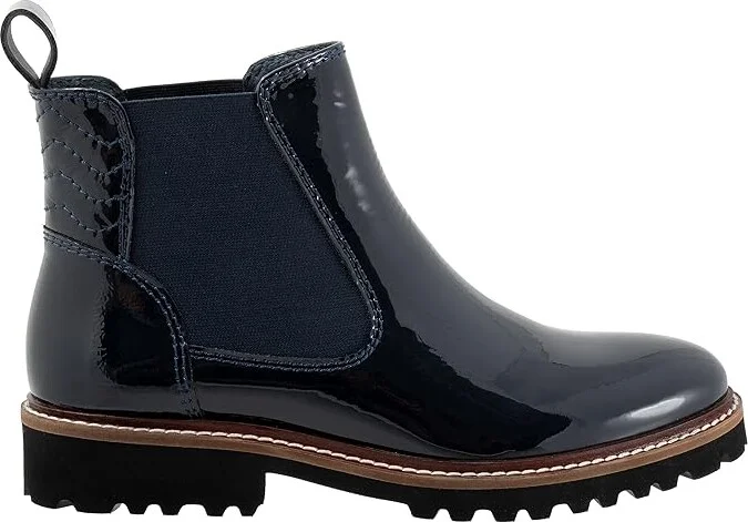 SoftWalk Indy Women's Boots Navy Patent : 10 N (AA) - Image 7