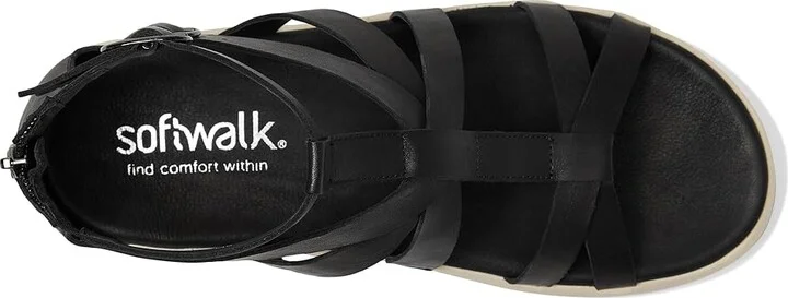 SoftWalk Jamaica Women's Sandals Black : 6 W (D), Leather - Image 2