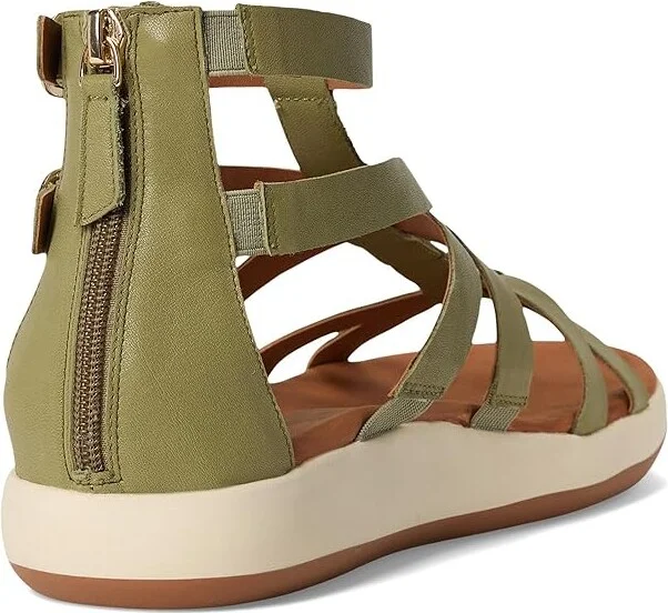 SoftWalk Jamaica Women's Sandals Olive : 5.5 M (B), Leather - Image 4