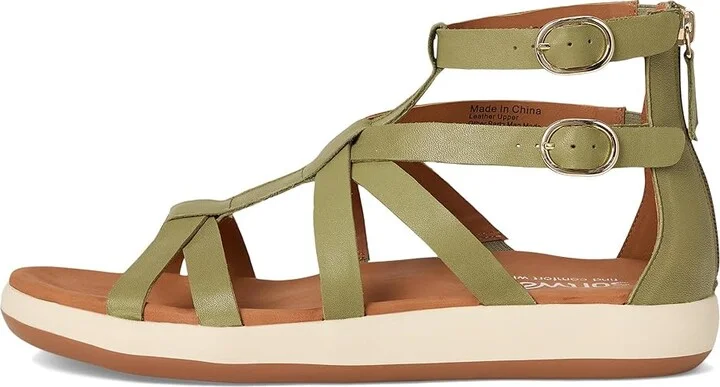 SoftWalk Jamaica Women's Sandals Olive : 5.5 M (B), Leather - Image 6