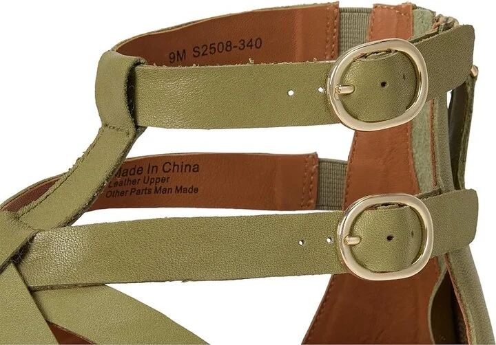 SoftWalk Jamaica Women's Sandals Olive : 5.5 M (B), Leather - Image 7