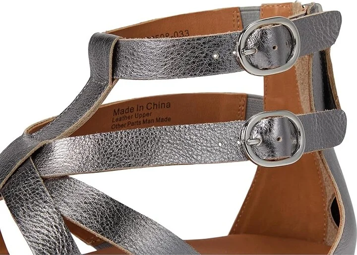 SoftWalk Jamaica Women's Sandals Pewter : 6.5 M (B), Leather - Image 7