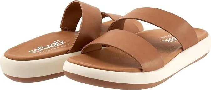 SoftWalk Jenna Women's Sandals Luggage : 11 N (AA), Leather/Rubber