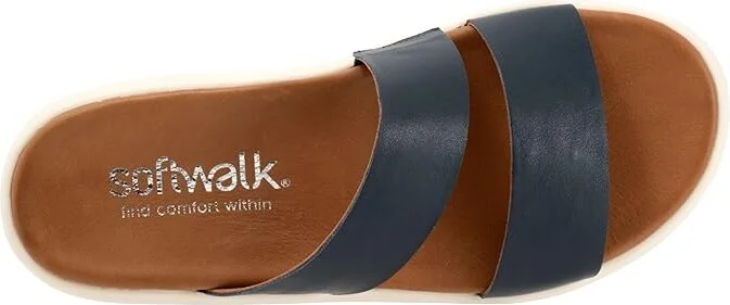 SoftWalk Jenna Women's Sandals Navy : 8.5 W (D), Leather/Rubber - Image 2