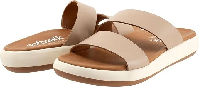 SoftWalk Jenna Women's Sandals Nude : 9 N (AA), Leather/Rubber