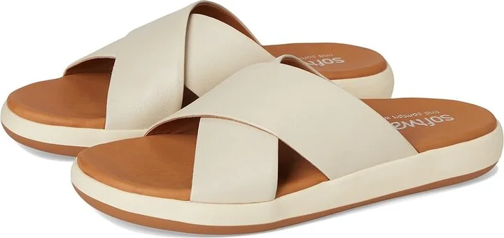 SoftWalk Jesi Women's Sandals Ivory : 10.5 N (A), Leather